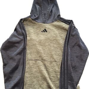 Adidas Kids Hoodie in Gray and Tan